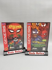 Spider Man - Separation Anxiety - 2 Game Bundle (Sega Genesis, 1994) Complete