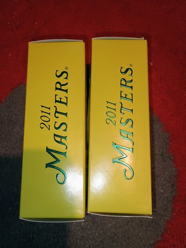 2011 Masters Golf Tournament Titleist 2 Sets of 3 Golf Balls & Boxes Never Used  - Picture 2 of 6