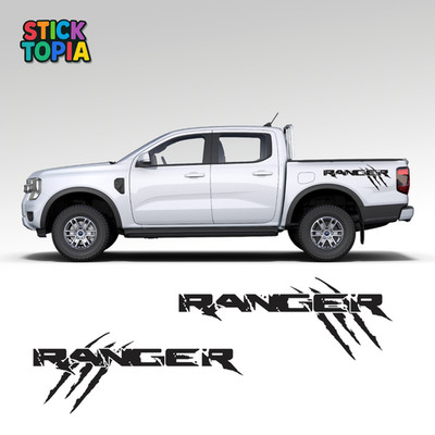Ford Ranger Claws Ford Ranger Raptor Claw Side Vinyl Decals Graphics Off-Road Pickup ...