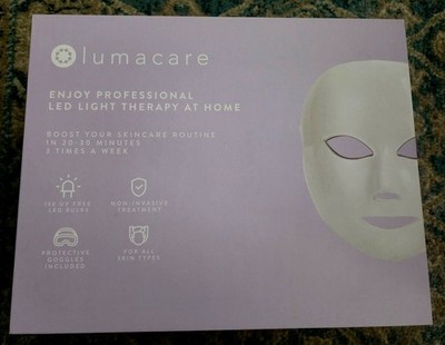 LED RED LIGHT THERAPY FACE MASK ~ for Glowing Skin ~ LUMACARE ~ Open Box