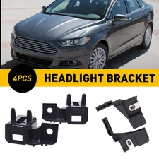 4x Left&Right Headlight Lamp Mount Bracket For 13-16 Ford Fusion Lincoln MKZ E A