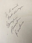 George Blanda Signed Autographed 3.5x7 Cut Card Raiders HOF