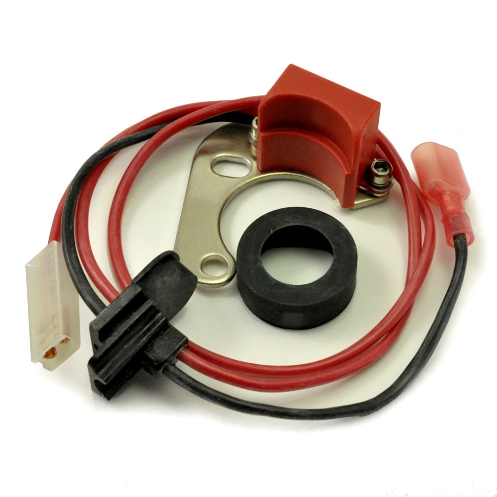 MGB Electronic Ignition 25D type Distributor Cap Black HT Leads Red Rotor Arm
