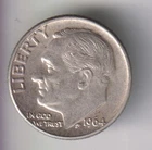 1964-D ROOSEVELT DIME 10¢ DENVER 90% SILVER COIN UNITED STATES MINT