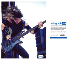 Emma Anzai ‘Evanescence’ Band Guitarist Signed 8x10 Photo ACOA Sick Puppies