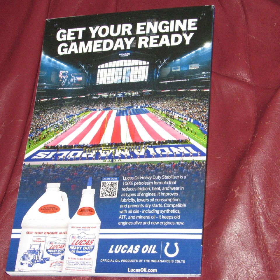 Jim Irsay Ring Of Honor Indianapolis Colts Scout Program Magazine Book 9/7/25 - Image 2 of 4