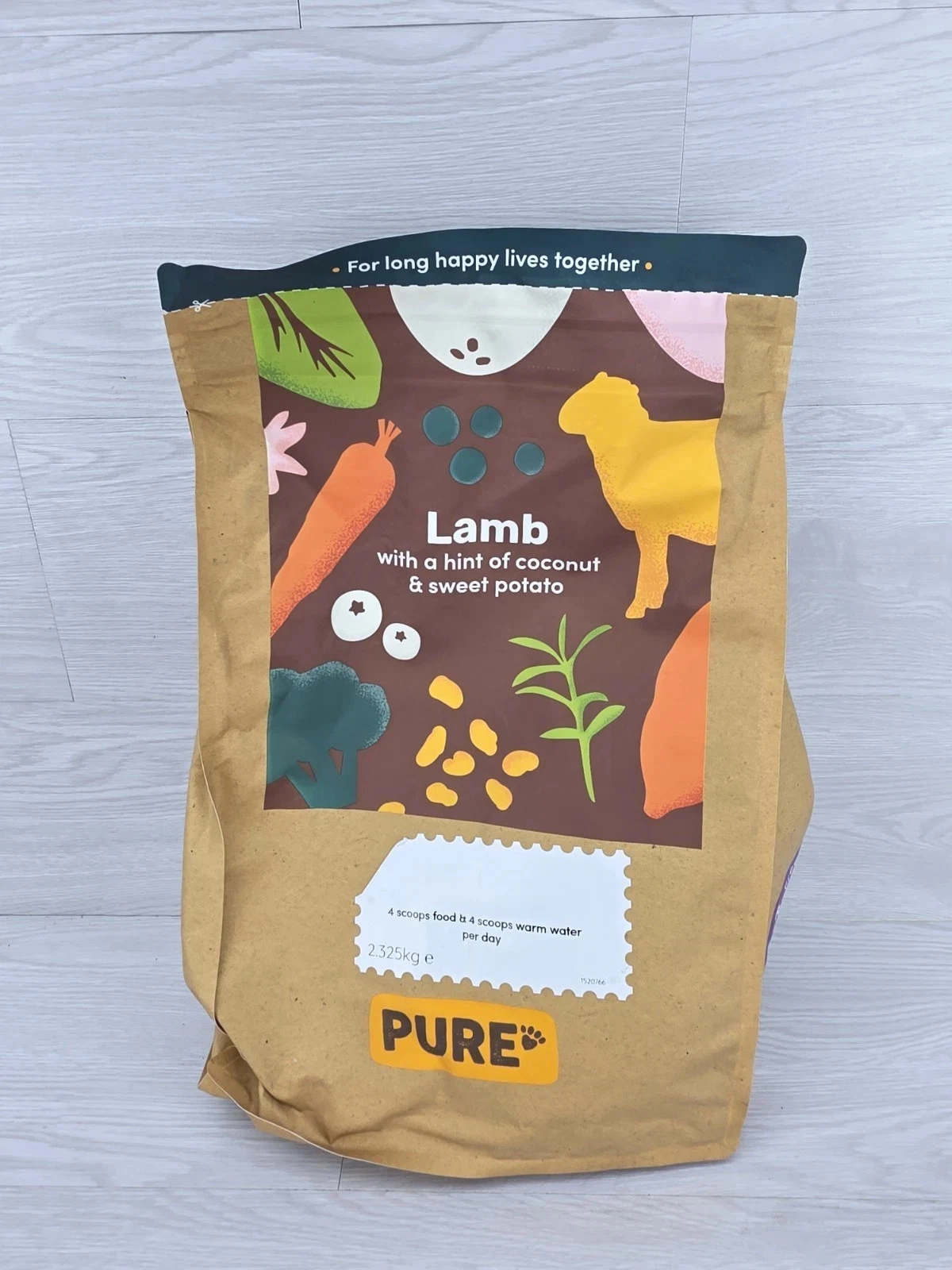 Pure Pet Dog Food Lamb Sweet Potato Coconut 2.325 kg 28/12/2026 NEW 2.3. X 3
Opens in a new window o