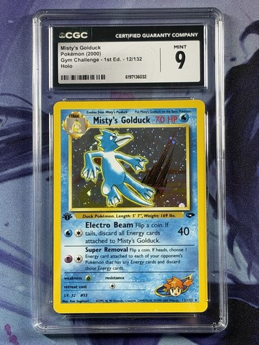 Misty's Golduck (1st Edition) graded CGC 9 for sale on eBay