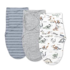 SwaddleMe by Ingenuity Monogram Collection Baby Swaddle Blanket 0 3 Months