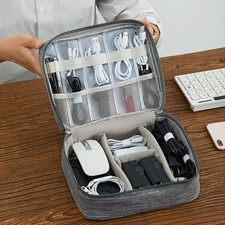 Travel Cable Bag Organizer Charger Storage Electronics USB Case Cord Accessories