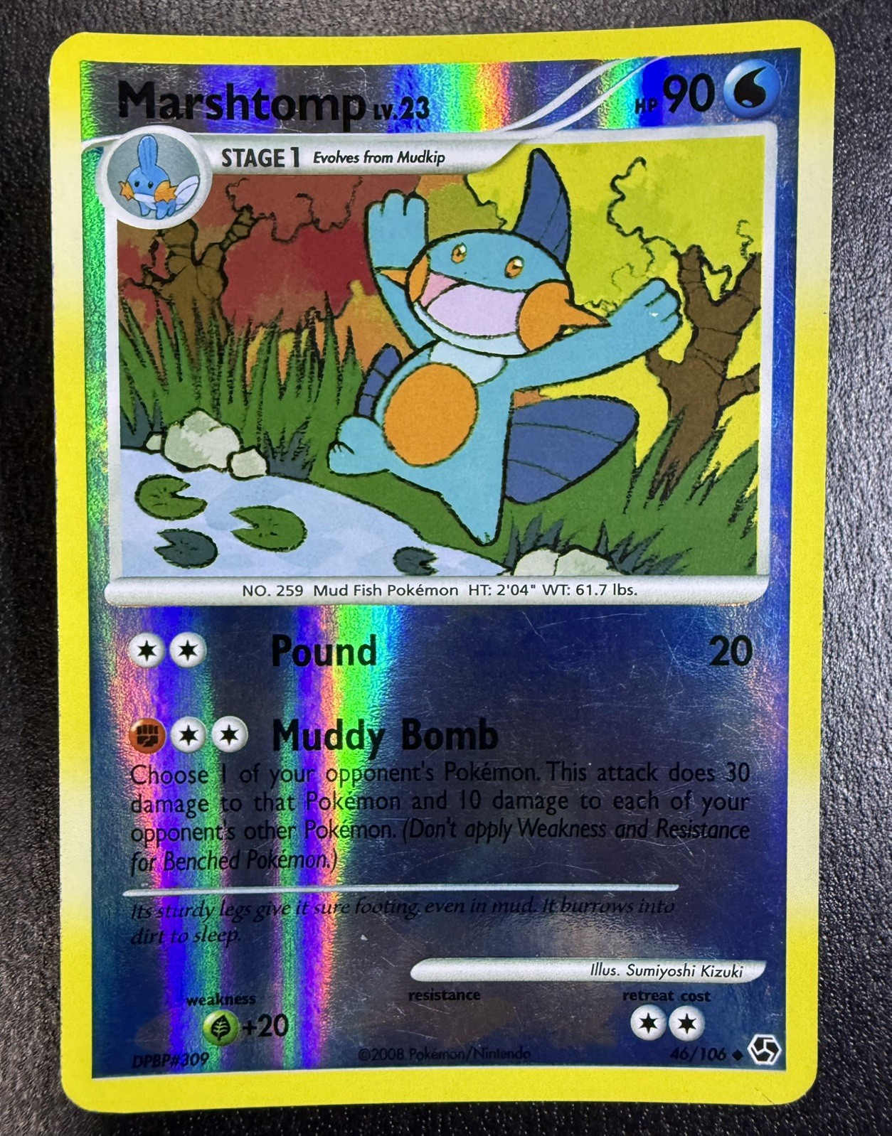 Pokemon Card - Marshtomp Great Encounters 46/106 Reverse Holo