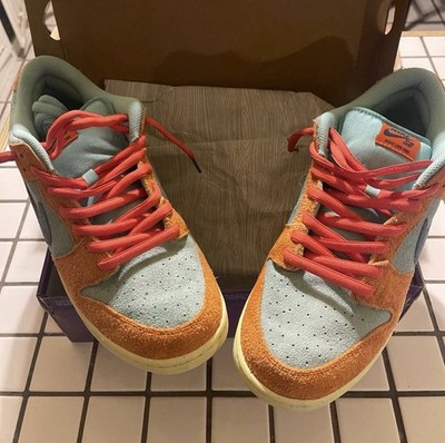 Nike SB Dunk Low Pro PRM Orange Emerald Rise DV5429-800 Mens Size 14 w/ Box