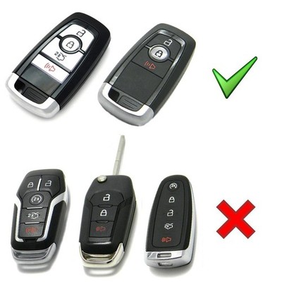 Keymall Remote Key Fob Case Shell Cover voor Ford F150/F250 2015 2016 2017 (FCC ID:M3N-A2C31243300 P/N: 164-R8117) 5 Knoppen, slechts een Sleutel Shell