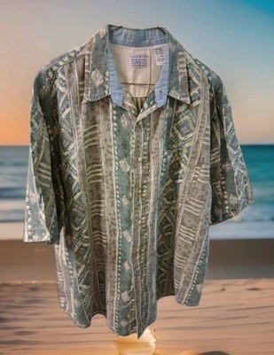Bugle Boy-Men's Vntg 90's Y2K Street Wear Style SS Button-up Shirt Size XL EUC