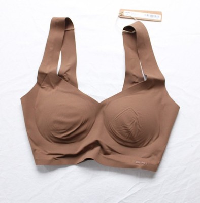 Skims Women's Buttery Soft Wireless Naked Plunge Tank Bra NN7 Jasper XS NWT