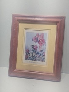 The Red Clover Fairy Cicely Mary Barker Picture Print 11 X 9”