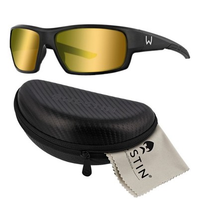 Westin W6 Sport 10 Matte Black Yellow Blue Filter - Polarisationsbrille, Brille