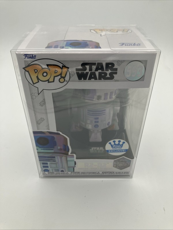 FUNKO POP! DISNEY 100 STAR WARS R2-D2 FUNKO SHOP EXCLUSIVE New In Protector