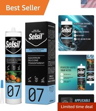 Ozone-Resistant Aquarium Silicone Sealant - 10.14 Fl Oz, Waterproof Protection