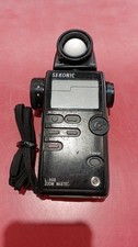 SEKONIC L-508 Zoom Master Light Meter w/ Strap Heavy Wear Scratched Body LCD
