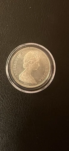 1965 UNC Canada 50 Cents Silver Half Dollar $0.50 Elizabeth II