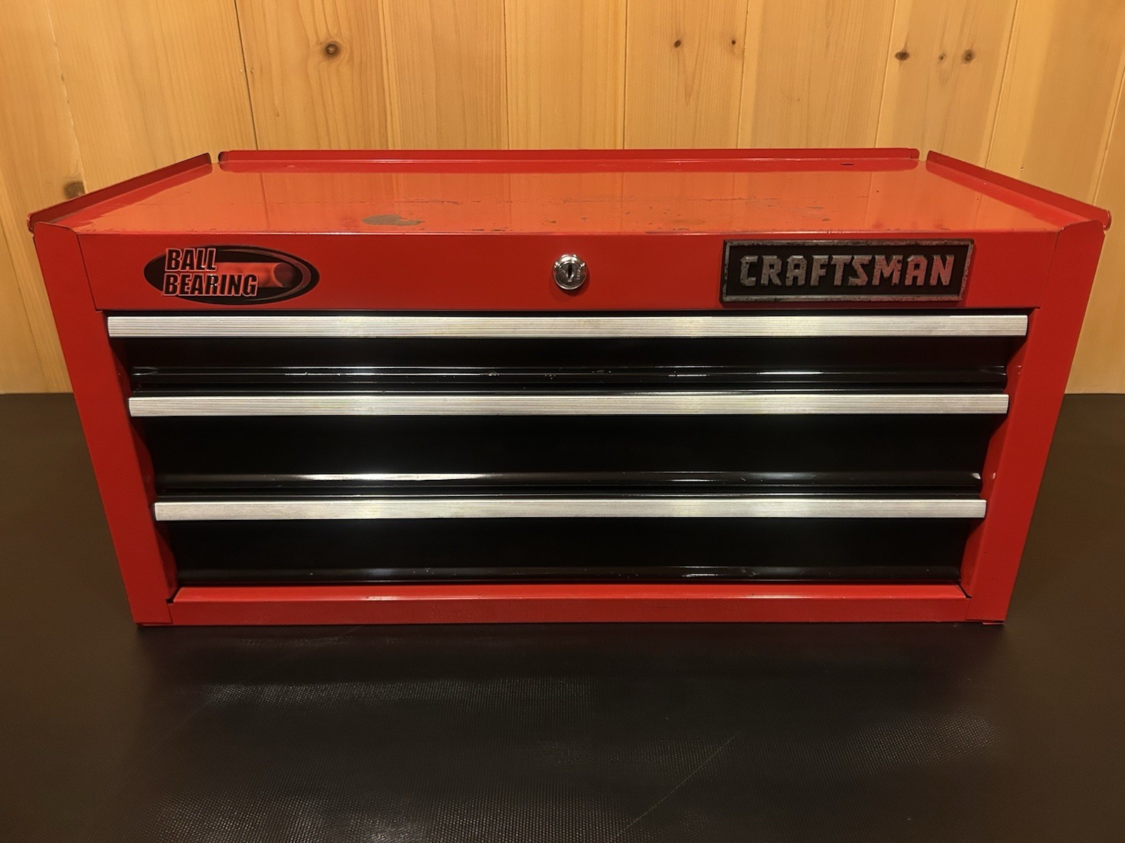 Craftsman 706.620221 | 3 Drawer 12&rdquo; Ball Bearing Middle Box | Red & Black + Key
