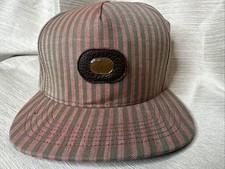 Supreme Vintage Hat Leather Strapback Cap Gre...