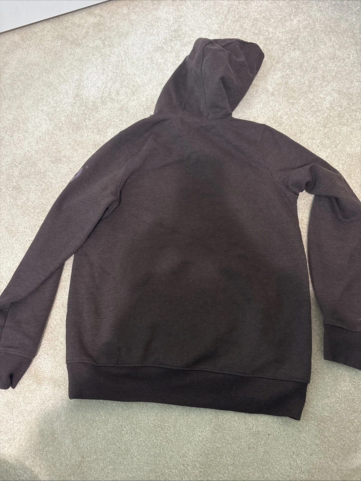 VETEMENTS Felpa Dickies donna S marrone boxy abbigliamento da lavoro grafica felpa con cappuccio