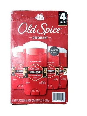 Old Spice Swagger 4 Pack Deodorant Sticks Cedarwood Scent aluminum