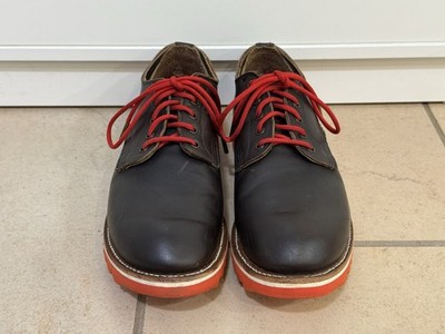 Red Wing Heritage 8044 Merchant Oxford Ebony Harness 8.5D Vibram Ripple Sole USA