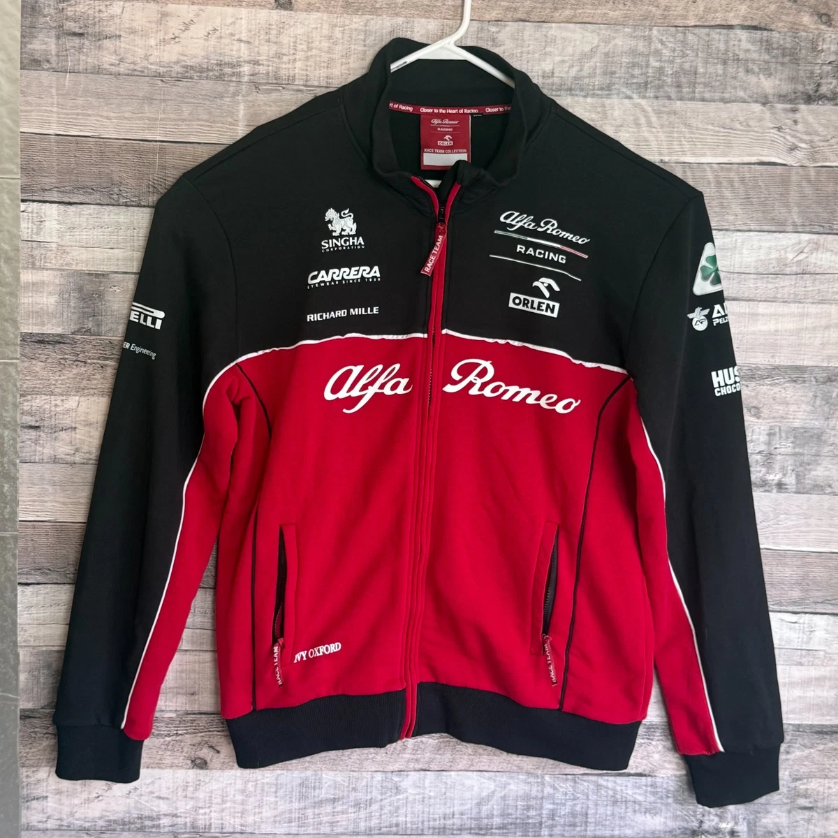 Alfa Romeo Racing Mens F1 Jacket 2XL Black Softshell Race Team