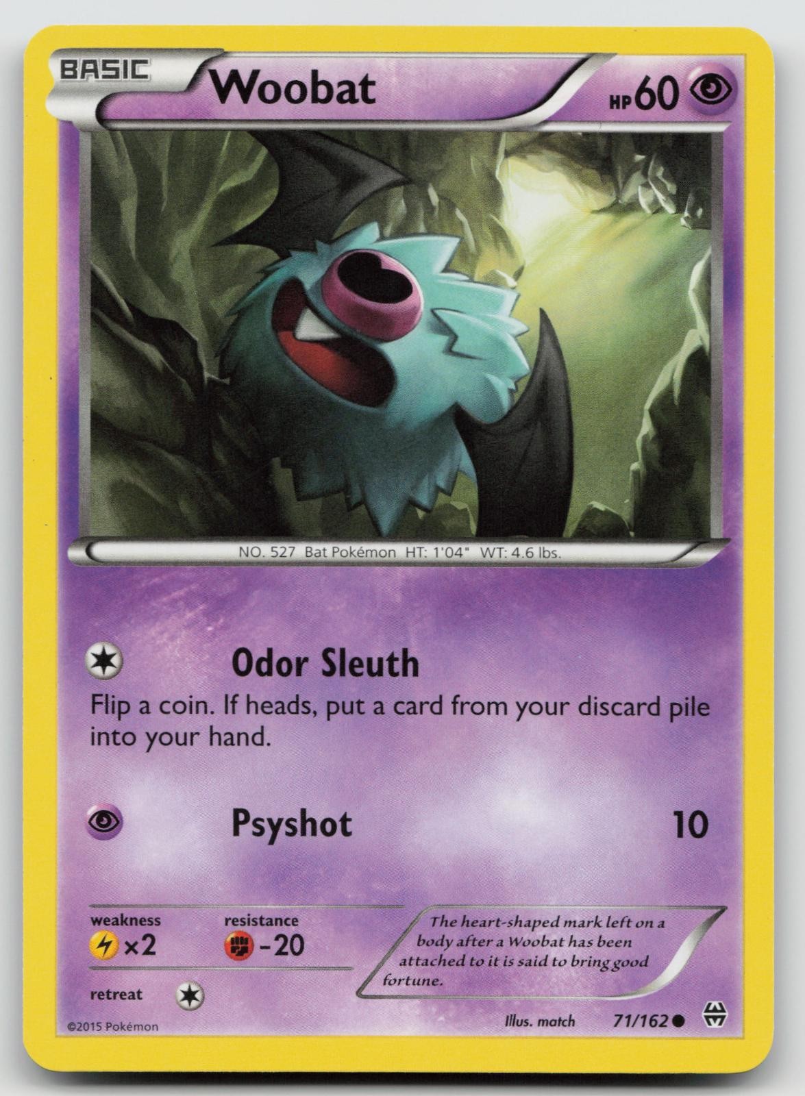Woobat 71/162 LP BREAKthrough Pokemon