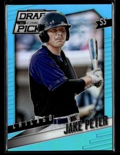 2014 Panini Prizm Perennial Draft #27 Jake Peter Prizms Powder Blue #/199 card