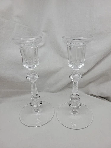 Vintage Pair of Waterford Crystal Taper Candle Holders