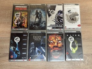 PSP UMD Video Film Sammlung 8 Filme Alien Predator Saw Underworld