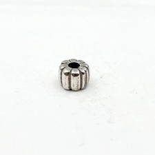 Authentic Pandora S925 ALE Ribbed Clip Snap Spacer Bead Charm