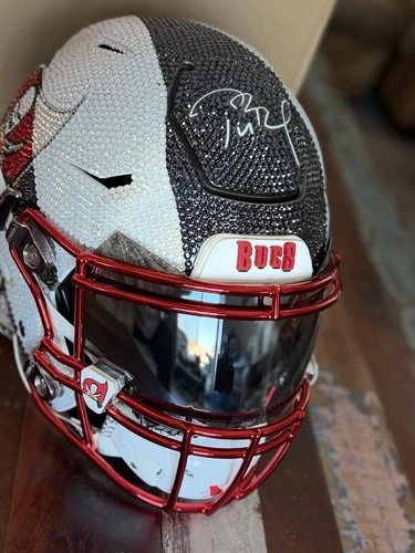 Tom Brady Signed Speed Flex Full Size Helmet -Swarovski-