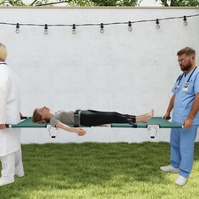 159kg/350.53lb Medical Foldable Stretcher Portable Stretcher Transport Stretcher