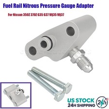 Fuel Rail Nitrous Pressure Gauge Adapter 18 Npt For Nissan 350z 370z G35 G37 Fuel Rail Nitrous Pressure Gauge Adapter 18 Npt For Nissan 350z 370z G35 G37