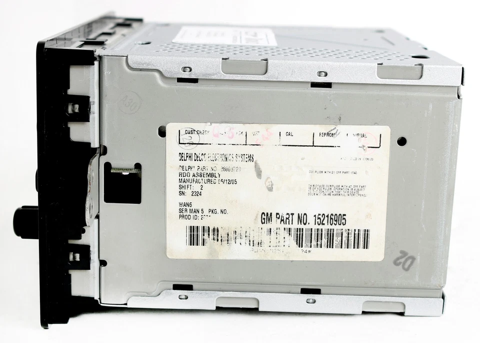 Chevrolet GMC Buick AM FM 2005-12 reproductor de CD radio con actualización Bluetooth 15216905 Foto 4 de 4