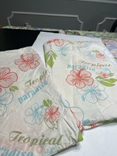 Pair of Pottery Barn Tropical Paradise Standard Pillowcases