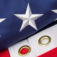 American Flags for Outside 3 x 5 FT, 100 Polyester Heavy Duty US Flag for Hig...