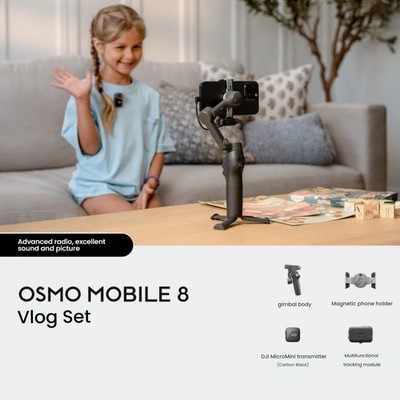 DJI Osmo Mobile 8 Vlog Set (DJI Mic Mini Transmitter Carbon Black
