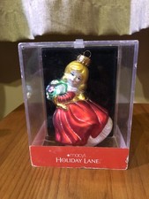 Macys Holiday Lane Molded Glass Ornament - Da...