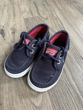 Nautica toddler Boat Shoes Size 7. Navy Blue And Red.