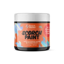 SCORCH PAINT Wood Burning Paint for Crafts, Stencils, DIY Projects Pyrogr...
