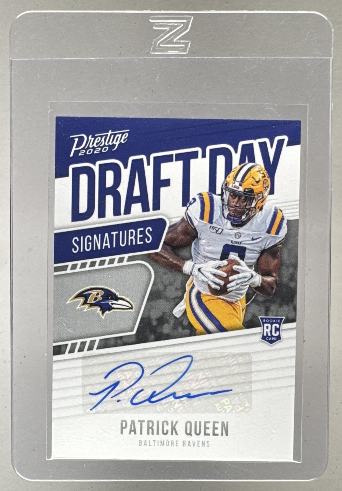 Patrick Queen Panini Prestige Draft Day Signatures #PQ Base