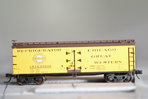 33077 Escala N ATLAS 40' FRIGORÍFICO COCHE CGW CHICAGO GREAT WESTERN | Zustand: Used
