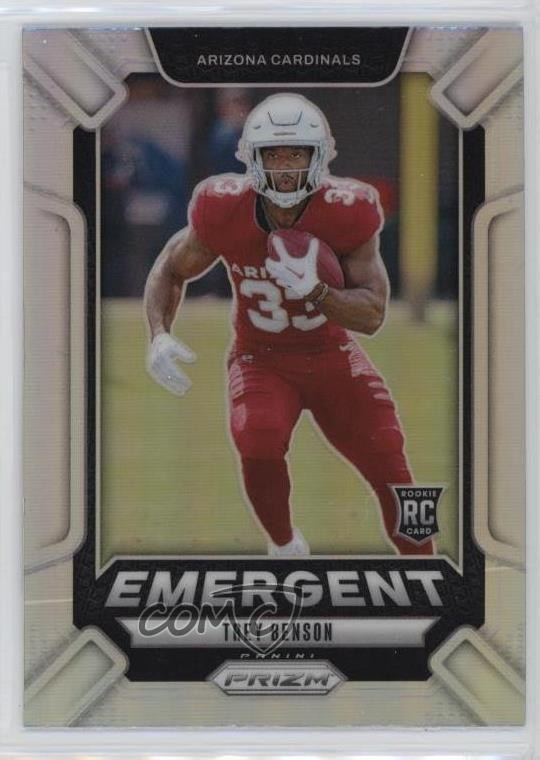 2024 Panini Prizm Emergent Silver Prizm Trey Benson #17 Rookie RC 0nr3