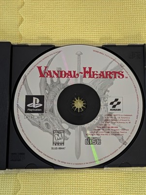 Vandal Hearts Sony PlayStation 1 PS1 Game Disc Only Clean Tested Konami RPG